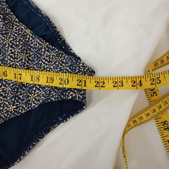 Bond-Eye Australia Swimsuit Size 12 D/DD Cups High cut Adjustable Sides BlueGold - Picture 7 of 7